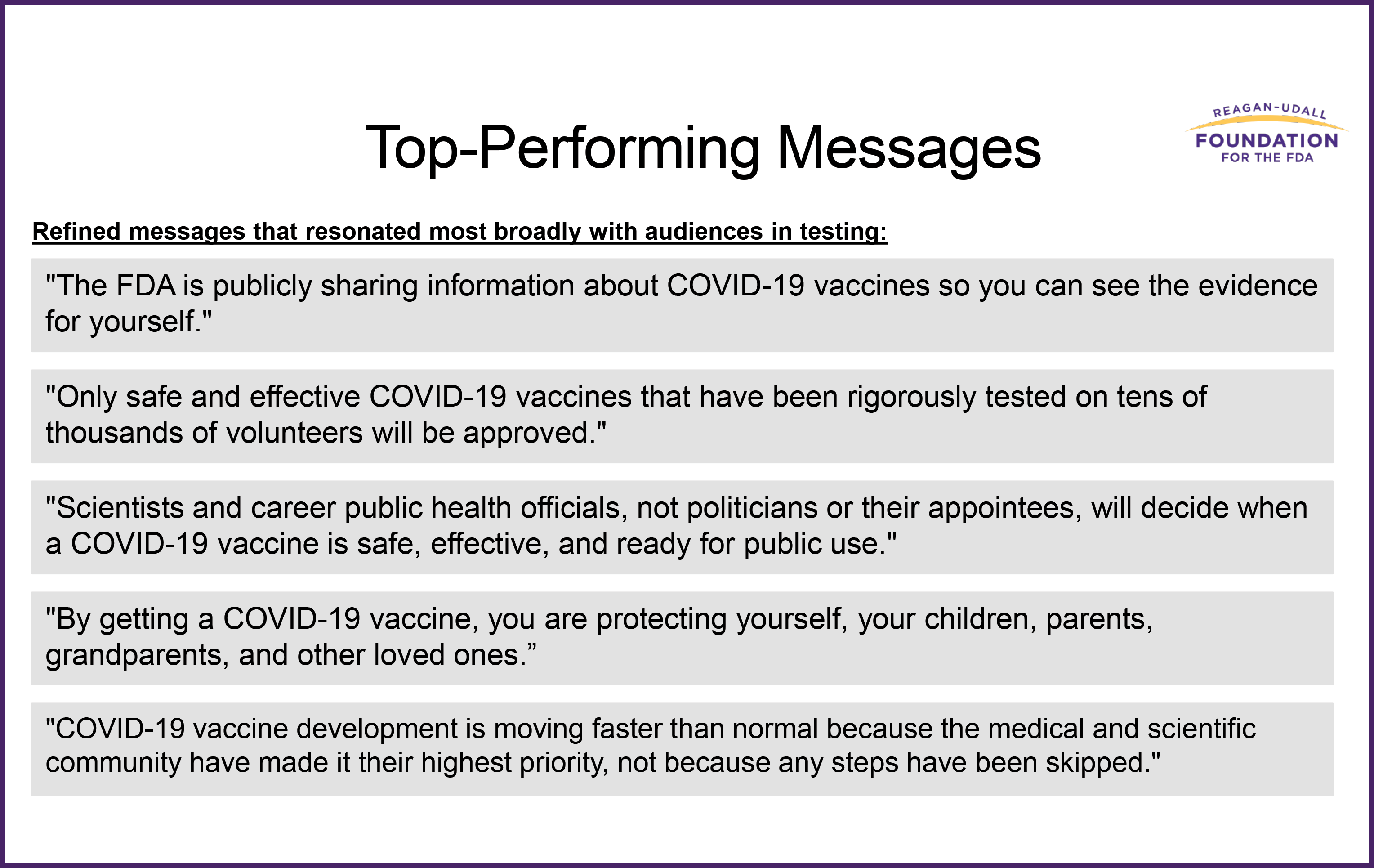 Vaccine Confidence Project Executive Summary